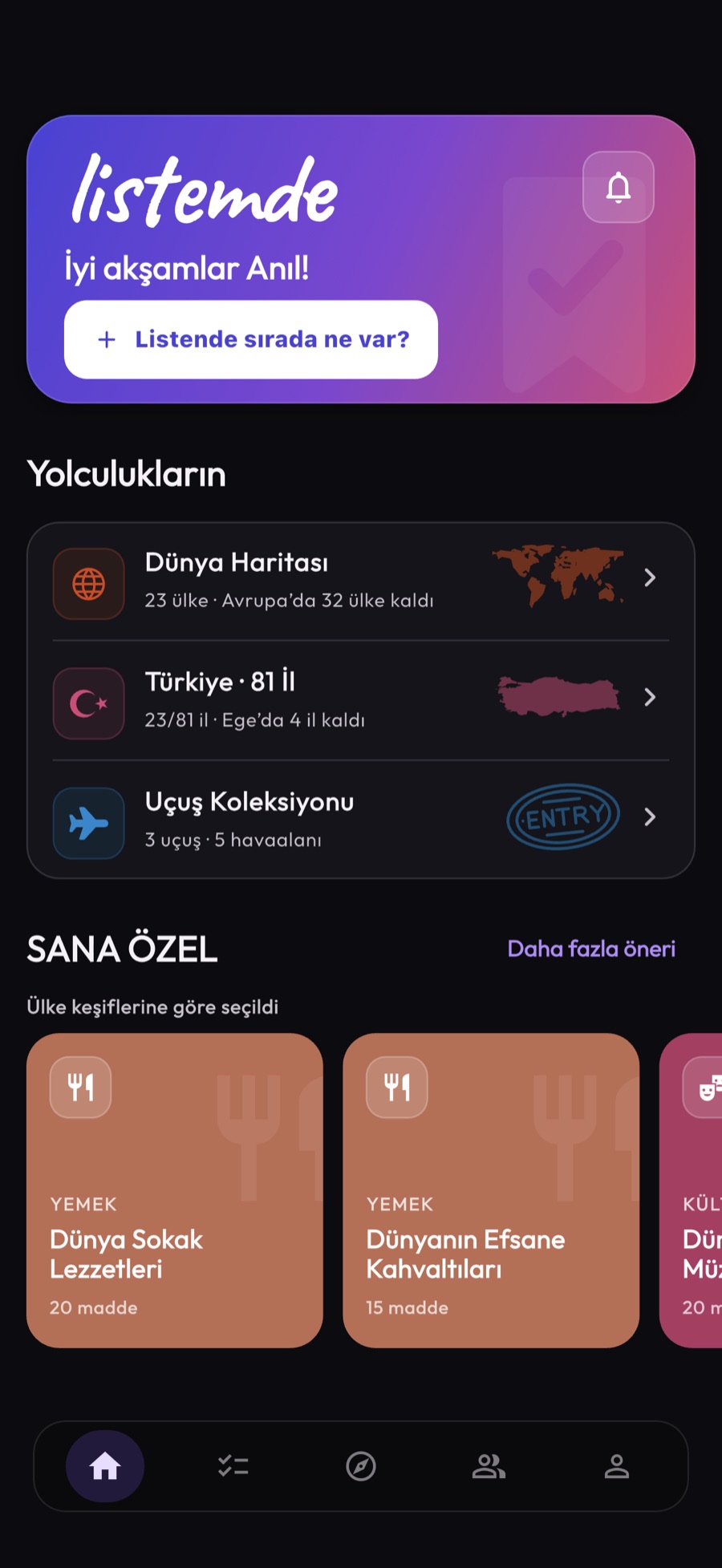 Listemde ana sayfası